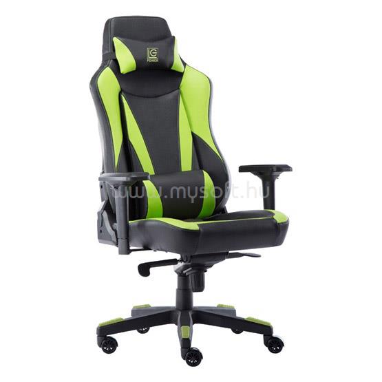 LC POWER GC-701BG Gaming szék - Fekete/Zöld