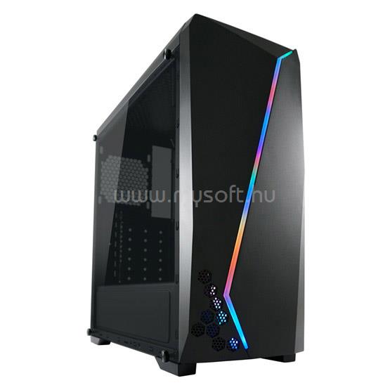 LC POWER 700B Fekete (Táp nélküli) ablakos ATX/mATX ház