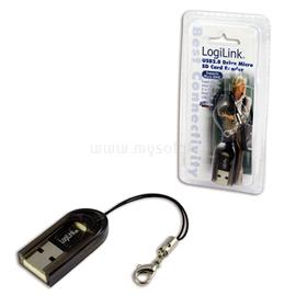 LOGILINK USB 2.0 Micro SD kártyaolvasó (Micro SDHC-hez is) CR0009 small