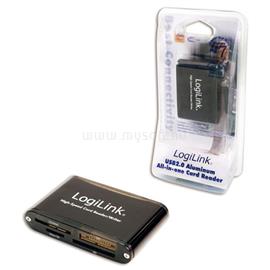 LOGILINK USB2.0 All in 1 alumínium kártyaolvasó - Fekete CR0013 small