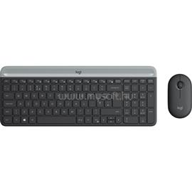 LOGITECH MK470 SLIM vezeték nélküli billentyűzet + egér angol lokalizáció (grafitszürke) 920-009202 small