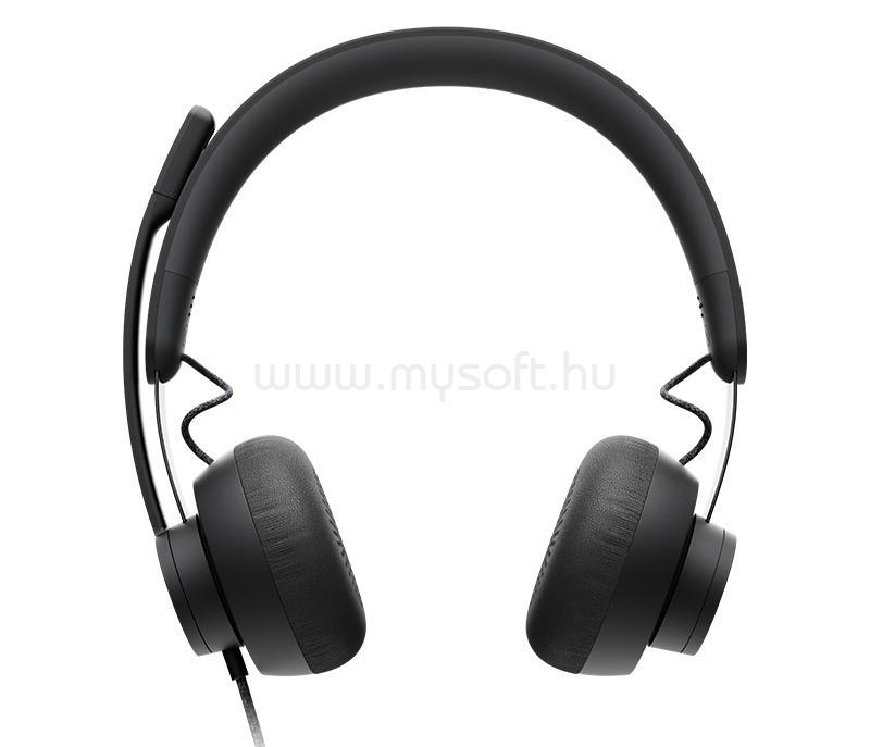 LOGITECH Zone Wired USB vezetékes headset (fekete)