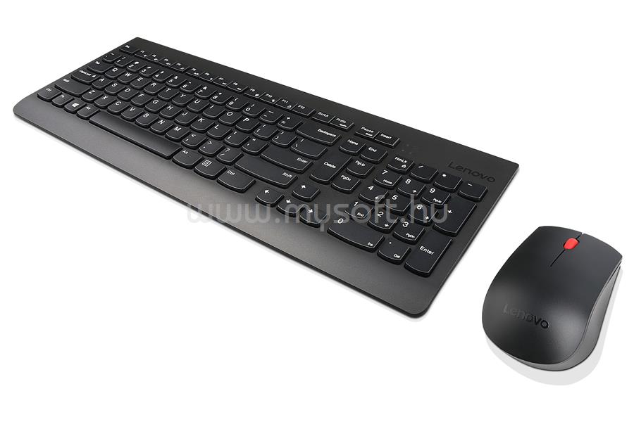 LENOVO Essential Billentyűzet/Egér WIRELESS, HU (fekete)
