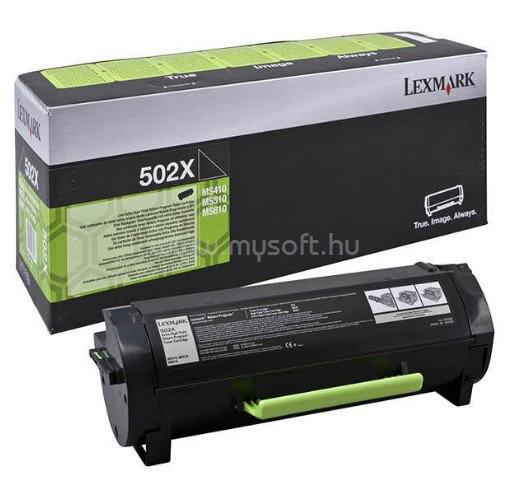LEXMARK 502X Extra nagy kapacitású festékkazetta, fekete