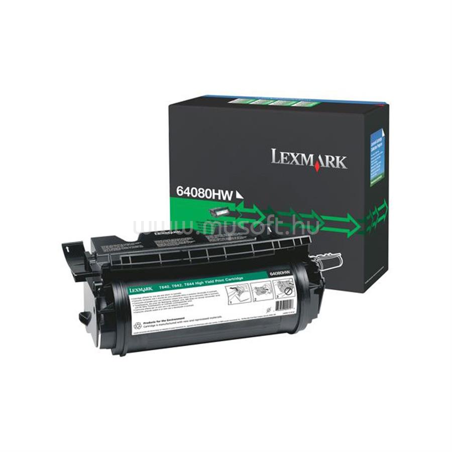 LEXMARK 64080HW Nagy kapacitású festékkazetta, fekete