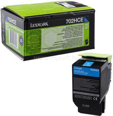 LEXMARK 702HCE Nagy kapacitású ciánkék festékkazetta