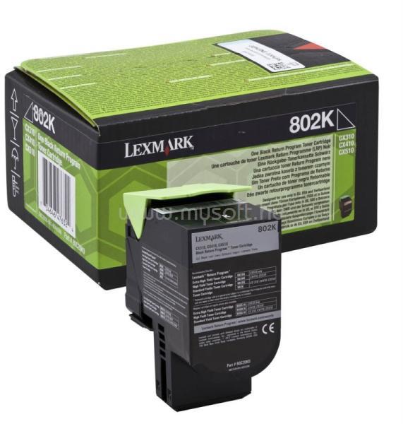 LEXMARK 802K  fekete festékkazetta