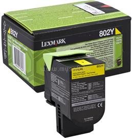 LEXMARK 802Y Toner Yellow 1000 oldal 80C20Y0 small