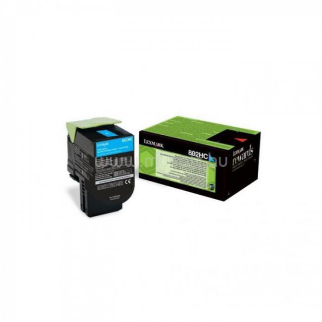 LEXMARK 802HCE Nagy kapacitású ciánkék festékkazetta