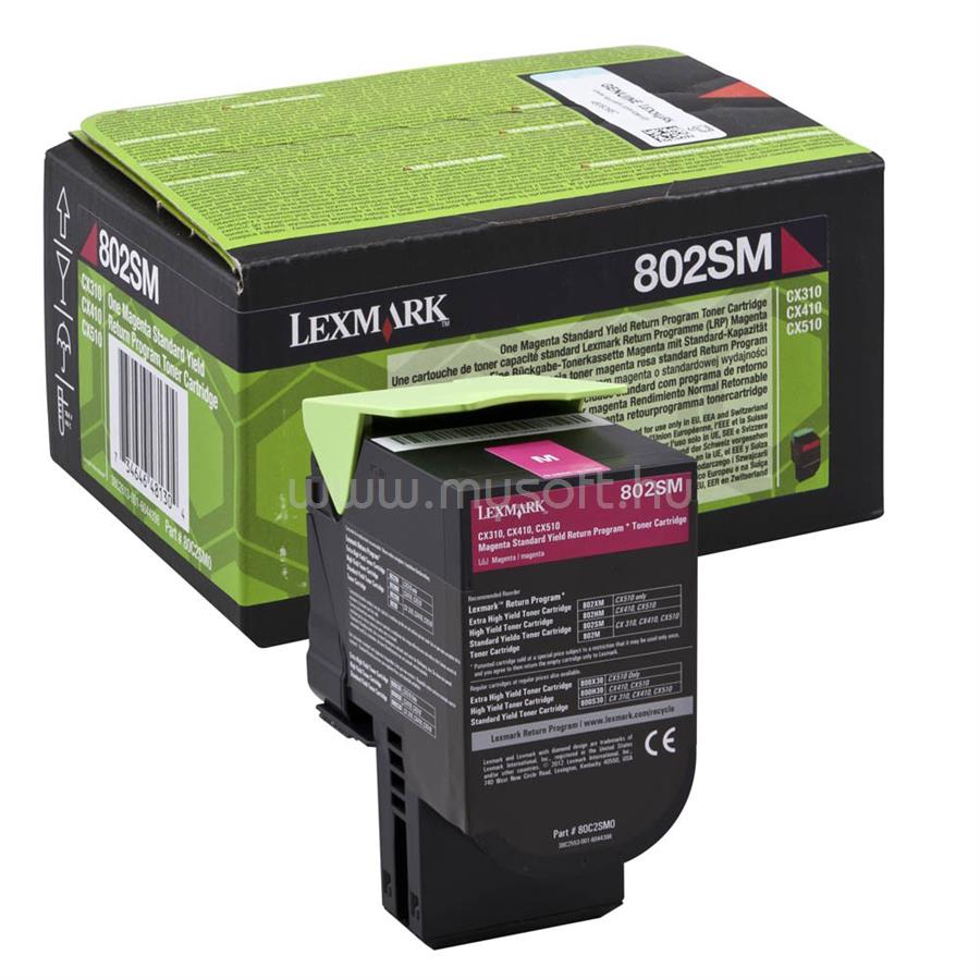 LEXMARK 802SM Toner (bíbor)