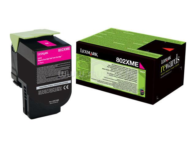 LEXMARK 802XME Extra nagy kapacitású festékkazetta bíbor