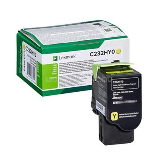 LEXMARK C232HM0 Nagy kapacitású festékkazetta (sárga)