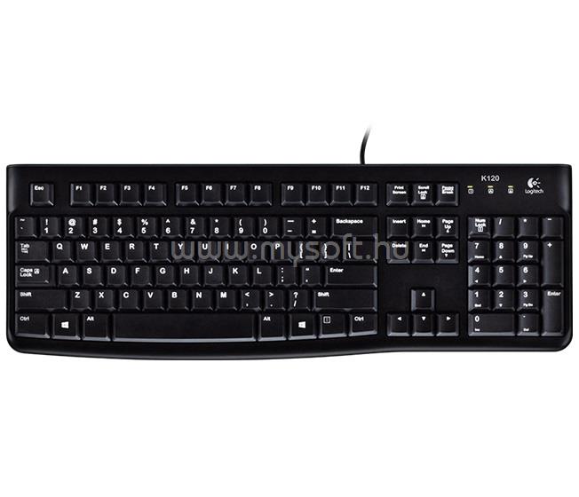 LOGITECH K120 vezetékes billentyűzet USB US (fekete)