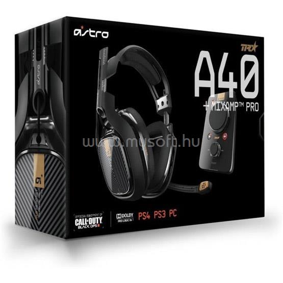 LOGITECH ASTRO Gaming A40 TR MixAmp Pro for PS4/PC fejhallgató