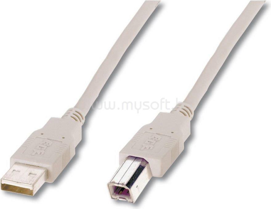 M-CAB 1.8m USB 2.0 A-B Kábel (szürke)