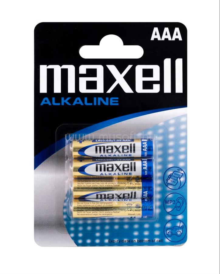 MAXELL Alkálielem Super LR-3 AAA 4db-os