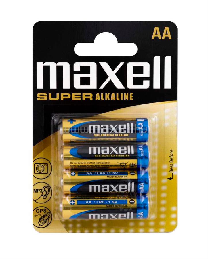 MAXELL Alkálielem Super LR-6 AA 4db-os