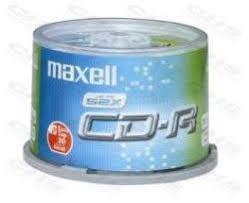 MAXELL CD lemez CD-R80 50db/Henger 52x 628523.40.IN small