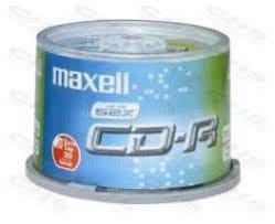 MAXELL CD lemez CD-R80 50db/Henger 52x