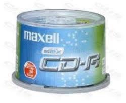 MAXELL CD lemez CD-R80 50db/Henger 52x