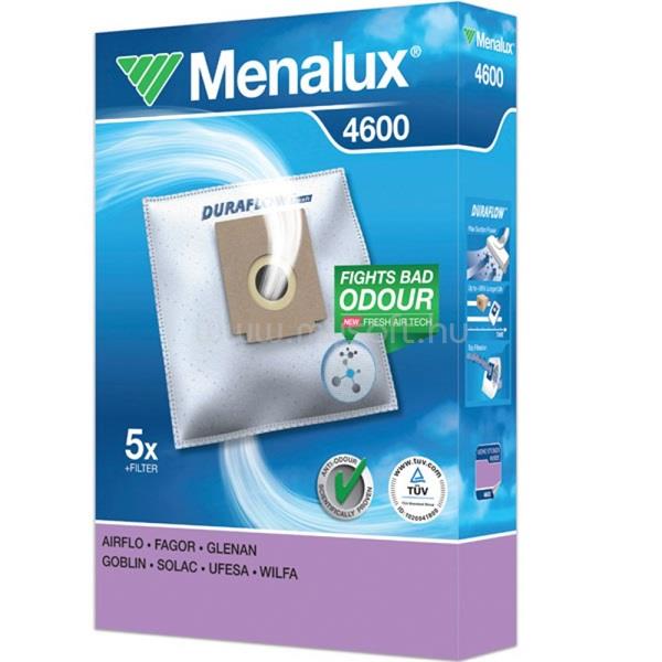 MENALUX 4600 5 db szintetikus porzsák + 1 mikroszűrő