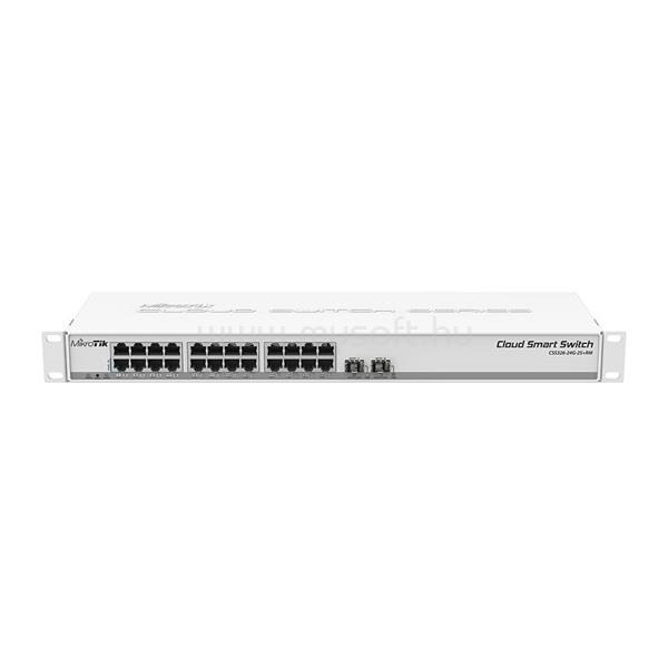 MIKROTIK Switch- CSS326-24G-2S+RM - 24GbiLAN, 2SFP+, SwOS, Passive PoE, Rackmountable