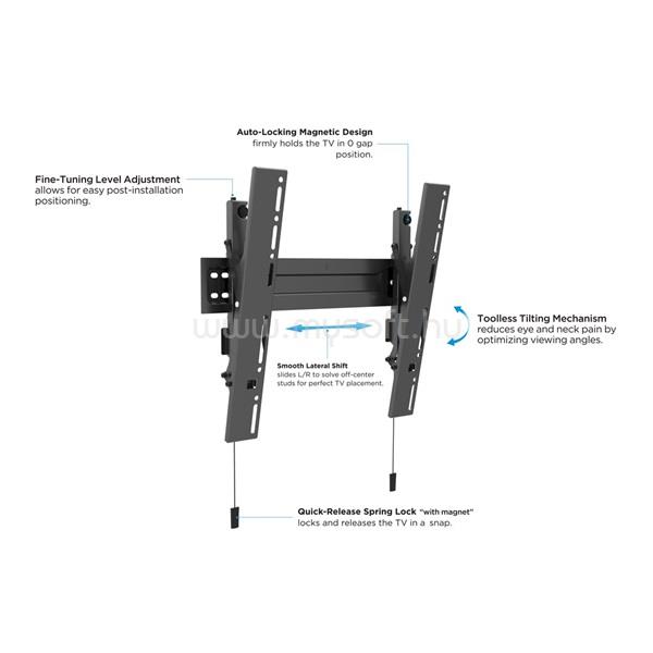 MULTIBRACKETS VESA Super Slim, dönthető 400 MAX, 32-55"  falikonzol