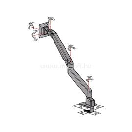 MULTIBRACKETS asztali rögzítő Gas Lift, dönthető, forgatható 15-32