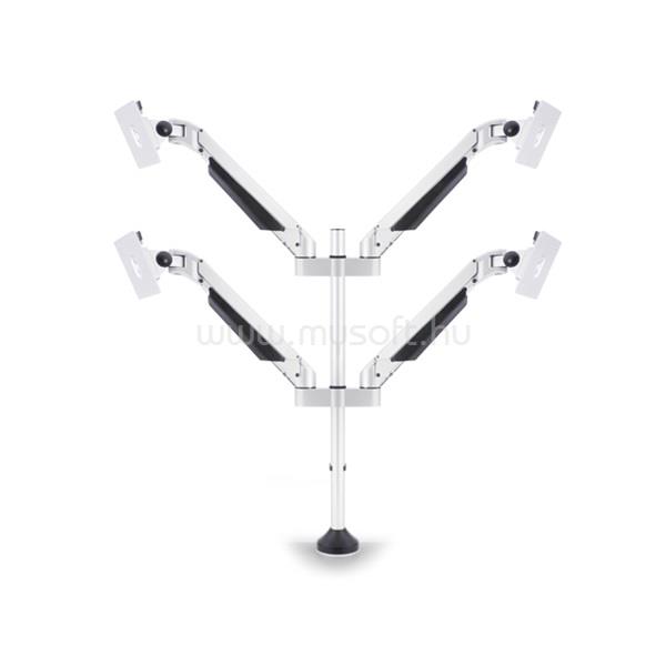 MULTIBRACKETS asztali rögzítő Gas Lift Quad, dönthető, forgatható 15-32", fehér
