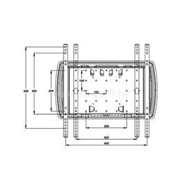 MULTIBRACKETS fali rögzítő Super Slim Tilt & Turn, dönthető, forgatható 32-65