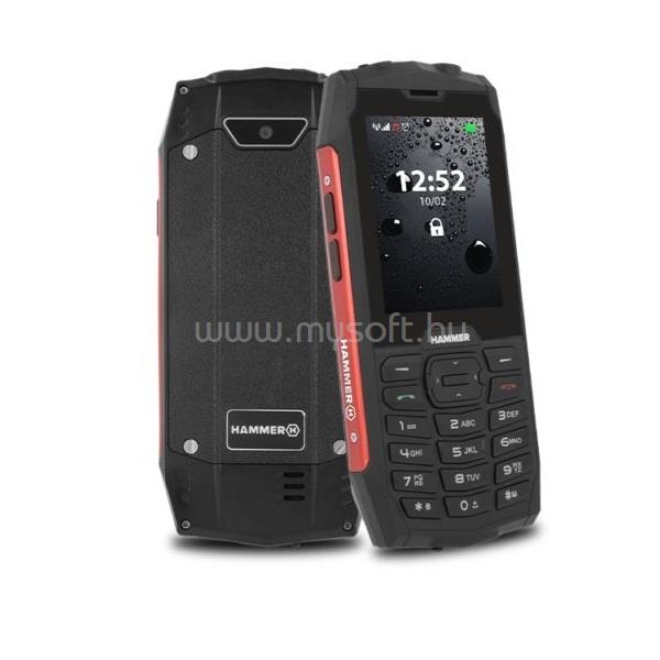 MYPHONE HAMMER 4 2,8" Dual SIM piros  csepp-, por- és ütésálló mobiltelefon