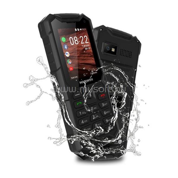 MYPHONE HAMMER 5 Smart 2,8" LTE Dual SIM fekete csepp-, por- és ütésálló mobiltelefon