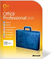MICROSOFT Office Professional 2010 32-bit/x64 English Intl DVD 269-14670 small