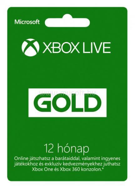 MICROSOFT Xbox Live 12 hónapos Gold Card előfizetés