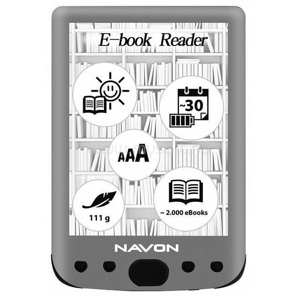 NAVON BigBook Blacklight 6" 8GB E-book olvasó