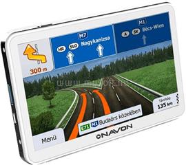 NAVON N670 Plus fehér 5" iGO Primo 2.01 Európa élettartam térképpel GPS navigáció NAVN670PWFPLT small