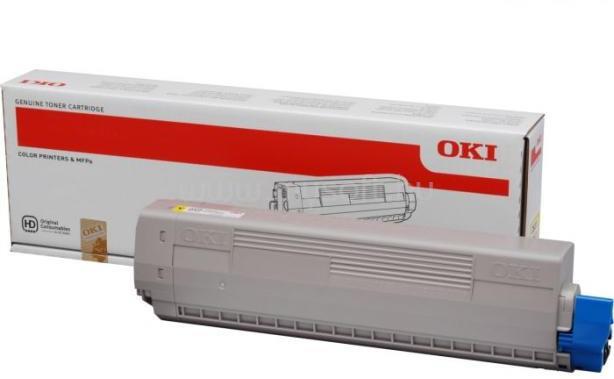 OKI Toner C831 C841 Sárga 10 000 oldal