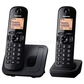 PANASONIC KX-TGC212PDB telefon készülék vezeték nélküli, DECT, FEKETE KX-TGC212PDB small