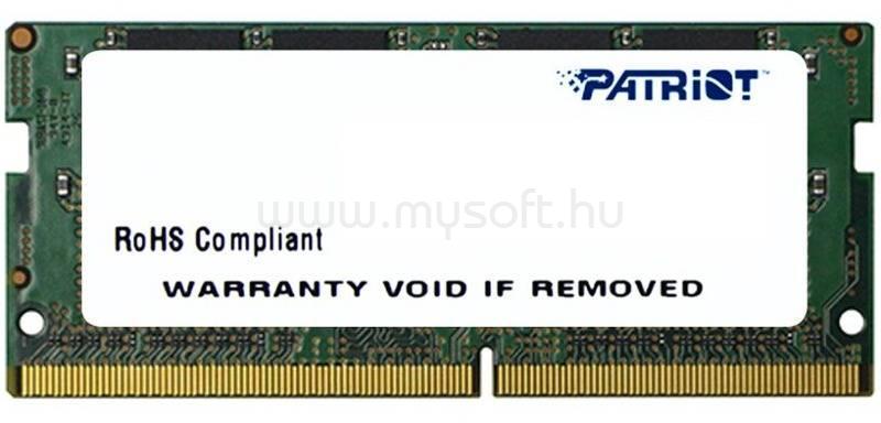 PATRIOT SODIMM memória 4GB DDR4 2400MHz CL17 Signature Line