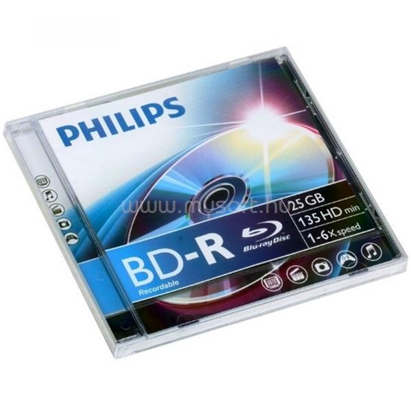 PHILIPS BD-R25 25Gb 6x írható Blu-Ray lemez
