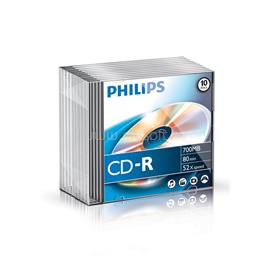PHILIPS CD-R80 52x Slim írható CD lemez PH778206 small