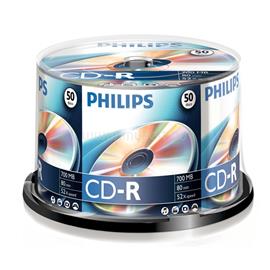 PHILIPS CD-R80CB 52x cake box lemez 50db/csomag PH782272 small