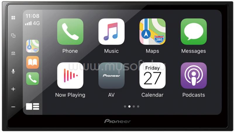 PIONEER 6,8" Bluetooth/USB/CarPlay autóhifi fejegység