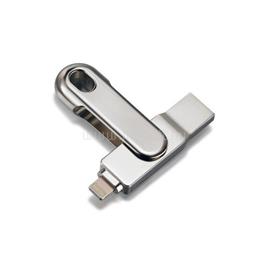 PLATINET Pendrive 16GB USB 3.0+Lightning (ezüst) PMFL163A small