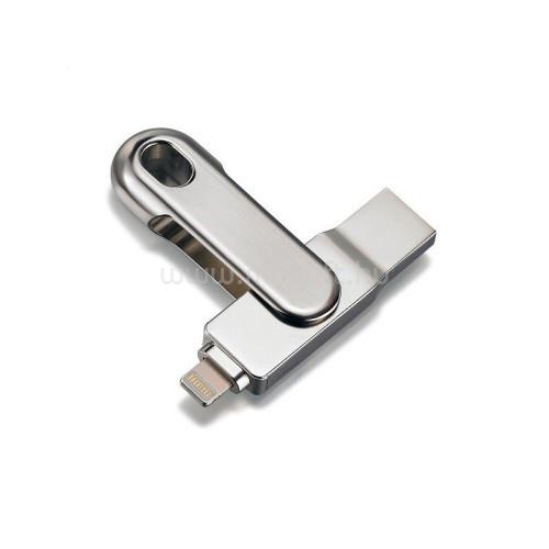 PLATINET Pendrive 16GB USB 3.0+Lightning (ezüst)