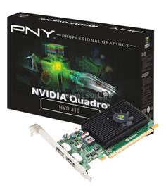 PNY NVS 310 DVI 1GB GDDR3 PCI-E 64 BIT 2XDP/DVI-D LP VCNVS310DVI-1GB-PB small