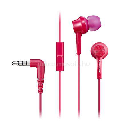 PANASONIC RP-TCM115E-P rózsaszín mikrofonos fülhallgató