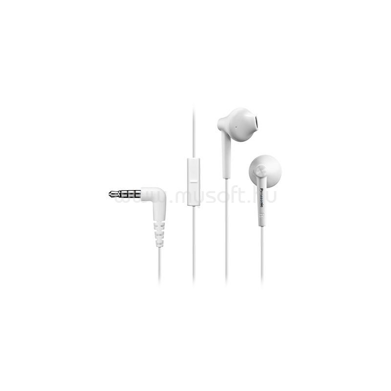 PANASONIC RP-TCM55E-W mikrofonos fülhallgató (fehér)