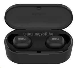 QCY T2S True Wireless fekete Bluetooth 5.0 fülhallgató headset vezeték nélküli töltéssel (TWS) QCY-0040 small