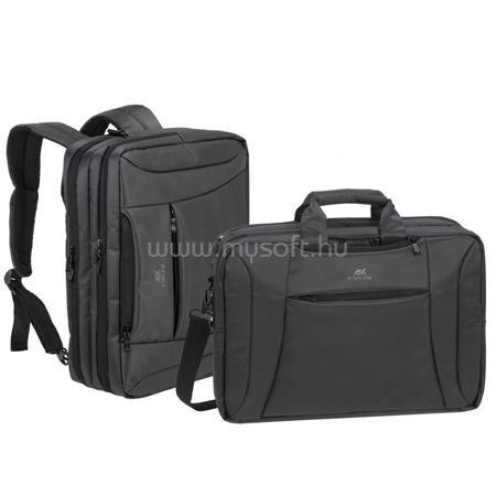 RIVACASE Notebook táska, hátizsákká alakítható, 16", "Central 8290", fekete